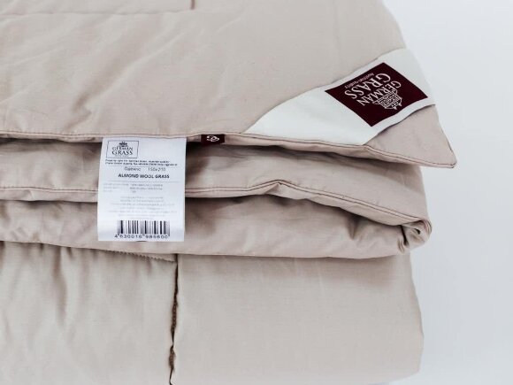 Одеяло German Grass Almond Wool Grass, всесезонное
