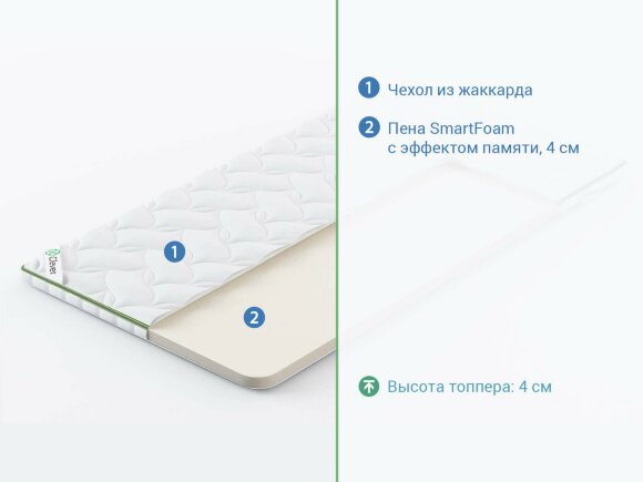 Топпер Clever MemoTop High Топпер Clever MemoTop High